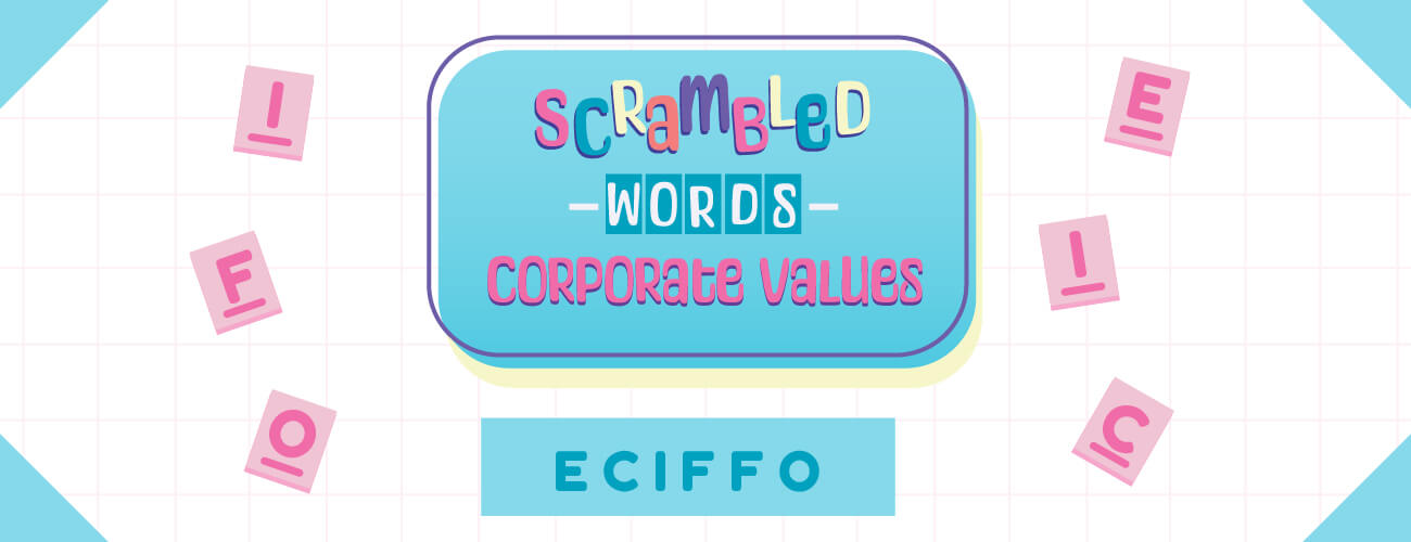 Marketing Games - Scrambled Words Corporate Values