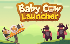 Baby Cow Launcher HTML5 Game