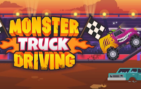 Monster Truck Driving HTML5 Game