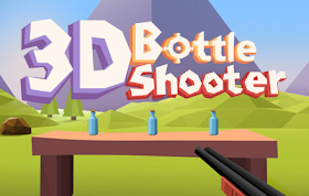 3D Bottle Shooter HTML5 Game