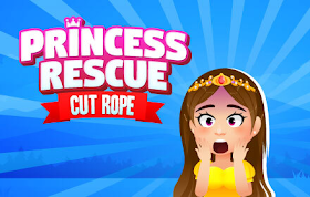 Rescue Princess Cut Rope HTML5 Game