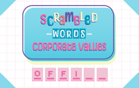 Scrambled Words Corporate Values HTML5 Game