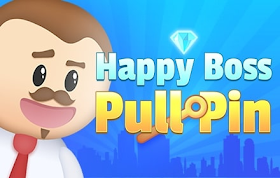 Happy Boss Pull Pin HTML5 Game