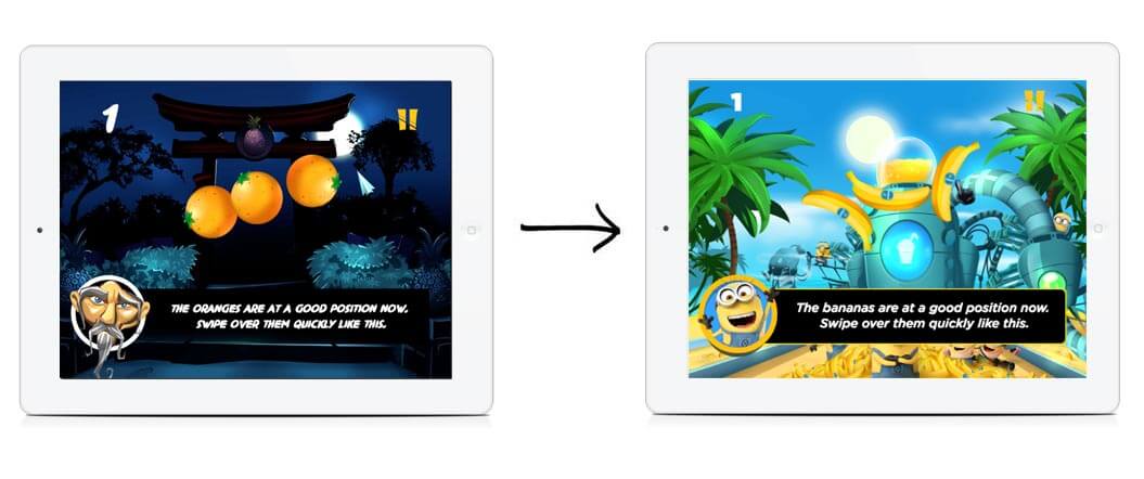 Minions game application HTML5